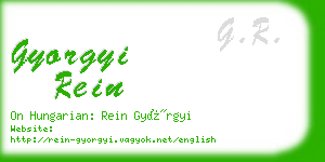 gyorgyi rein business card